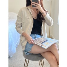 타미힐피거 남녀공용 하이넥 집업 니트 가디건 2색 택1 78J3336 [오늘출발]