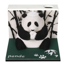 3D 메모패드 Omoshiroi 조명 오모시로이 선물 감성, ., Panda