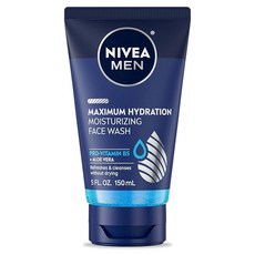 Nivea Men Max Hydration 모이스처라이징 페이스 워시 142g5온스 2팩 클렌징 스킨케어 [100%정품], 1개