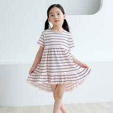 마벨슈슈 여아 밑단 언발 스판 원피스 아동 초등학생 원피스