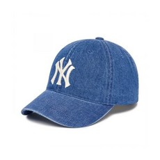 MLB 데님 언스트럭쳐 볼캡 NY Indigo