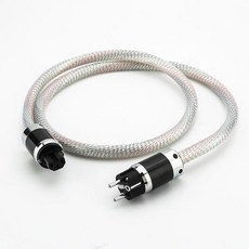Nordost Valhalla OFC 구리 7N 실버 도금 EU 전원 케이블 코드 탄소 섬유 플러그 Hifi 메인 15 코어, [06] 2.5m, [02] US plug