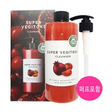 원더바스 [조성아_거품클렌저]원더바스 슈퍼 베지톡스 클렌저_레드_퍼프포함 클렌징폼, 1개, 300ml
