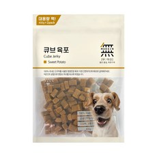 무마진 큐브 육포 강아지 간식 져키, 고구마맛, 800g, 1개 - 강아지간식말랑큐브