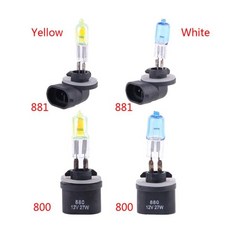 880/881 12V 27W LED 할로겐 전구 에너지 절약 자동 헤드라이트 안개등, 02 White
