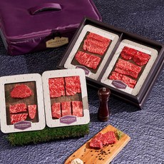 자연마춤한우 [1/13일 순차출고][산지직송] 한우 오마카세 세트 0.54kg(1등급)(등심 안심 채끝 치마살 부채살 살치살 안창살 토시살 제비추리 각 60g), [백화점 설 선물세트 특가] 자연마춤한우 선물 세트 명, 1개