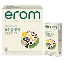 이롬 황성주 박사의 국산콩 두유 검은콩과 17곡, 190ml, 304개