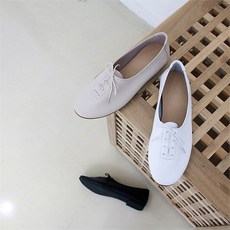 여성옥스퍼드소가죽단화