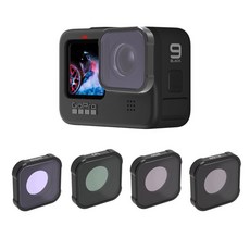 GOPRO 9/10/11 렌즈 필터 세트 UV 프로텍터 ND CPL 필터, ND4+ND8+ND16+ND32+ND64