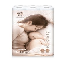 [KT알파쇼핑]클리어 베이비 천연펄프휴지 30M 30롤 3팩, 90개