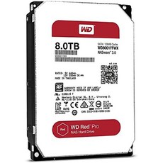 Western Digital WD Red Pro 8TB 3.5인치 SATA III 7200rpm 128MB 캐시 NAS 내장 하드 드라이브(WD8001FFWX), 기본 - wdred8tb