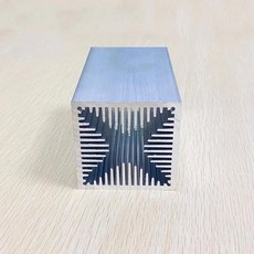 냉각팬 장착 트라이오드 방열판 전자 튜브 라디에이터 공랭식 알루미늄 방열 커스텀 60x60x100, 60-60-150, 1개