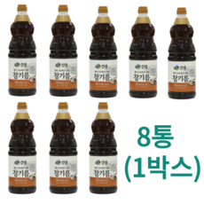 참기름 100% 참깨분 신송참기름 1.6L X 8개 1박스 대용량 업소용 식당용, 1개