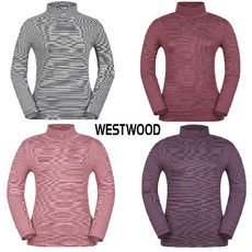 5층 웨스트우드 WESTWOOD 여성 잔스트라이프 터틀넥 티셔츠 (여자 겨울 티) M4/410