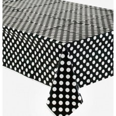 검정도트식탁보