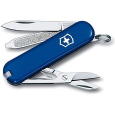 [관세포함]빅토리녹스 멀티툴 등산 낚시 캠핑 만능 도구 VICTORINOX Classic SD Pocket Knife with Blade Scissors and Nail File, Single, Blue B1