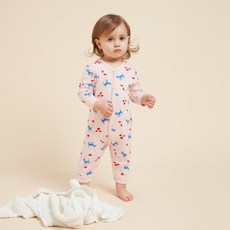 PETIT BATEAU [빠른배송] 베이비 캣 패턴 바디수트