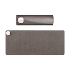 SINCO 온열 발열 마우스패드 책상 전기매트 데스크패드, 진그레이, 1개