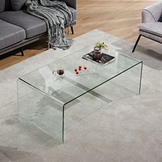 북유럽 테라스 사이드 유리 스틸 거실 테이블, 완제품, 120x40x40CM 투명 흰색 유리