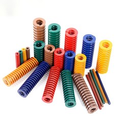 1Pcs OD 10mm ID 5mm 압축 스프링 로딩 다이 몰드 길이 15 100mm 노란색/파란색/빨간색/녹색/갈색, Green, 10x5x90mm, 1개