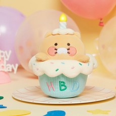 카카오프렌즈 반짝초 컵케익 HBD 멜로디 춘식이 인형쿠션