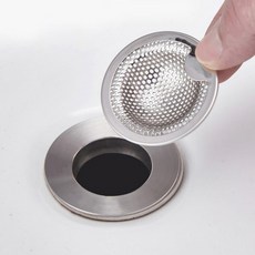 세탁실 머리카락 스텐배수구거름망 물빠짐 마개 배수구덮개 99890EA, 1개
