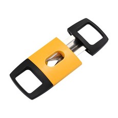 단두대 시가 커터 v 컷 날카로운 가위 흡연 액세서리 선물 액세서리, Yellow, 1개