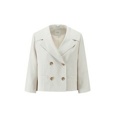 주크 와이드 카라 더블 크롭 자켓 LE V233PSF901