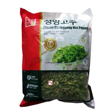 황보마을 냉동청양고추슬라이스(중국산) 1kg x4개 /냉동청양고추/청양고추/냉동야채/냉동채소/슬라이스/고추/간편해요/청결해요/, 1세트