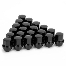 14x1.5 OEM 공장 스타일 대형 도토리 시트 휠 러그 너트 20피스 M14x1.5 클로즈드 엔드 일체형 러그너트 그랜드 체로키/랭글러/머스탱/카마로/RAM 1500용, 블랙, 1개