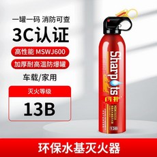 수성소화기 휴대용 차량 가정용 자가용 승용차 소형 소방 장비, 1. 13B 600ml, 1개