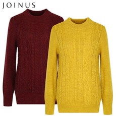 조이너스 알파카 울혼방 꼬임무늬 니트 IJ8W1WSL200