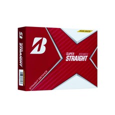 브리지스톤 슈퍼 스트레이트 골프공 Super Straight Golf Balls 2021, 펄화이트 - 브리지스톤슈퍼스트레이트