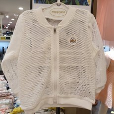 해피랜드 유아 아동 공용 가벼운 바람막이 매쉬 점퍼