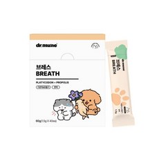 닥터뮨 강아지 고양이 영양제 브레스(호흡기) 1개, 닥터뮨 강아지 고양이 영양제 브레스(호흡기), , 1개