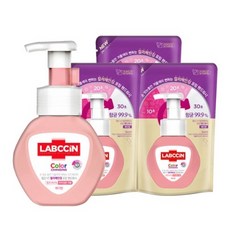 랩신 컬러체인징 핸드워시 베리향 본품 250ml + 리필 220ml x 3p 세트