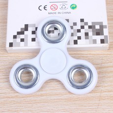 손가락 끝 세 잎 탑 손가락 장난감 감압 창조적 인 장난감 컬러 손가락 탑 도매, 하나, 화이트 (철 블록 무게)