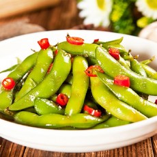마라오리 마라야채조림 마라밥반찬 마라술안주 매콤술안주 중국식품 중국마라음식 기타오리고기가공육, 청대콩 조림, 1개