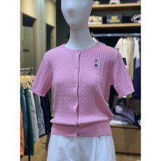 스티브케이블반팔가디건