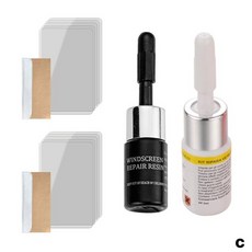 파손유리복구액 차유리돌빵 자동차유리용접 복원 자동 나노 수리 유체 새로운 업그레이드, c, 1개