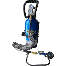 Preece Precision 10lb Co2 이산화탄소 실린더 고유량 250PSI 레귤레이터 보호 핸들 차량 실린더 마운트 브래킷 300PSI 타이어 인플레이터 및 호스, Preece Precision 10lb Co2 이산화탄, 1개
