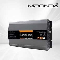 순수정현파 차량용 인버터 MIRONDA 캠핑용 차박 한국형 KC인증 60hz 12V/24V 220V MTS용량 2000W, 1개, 용량 2000W 전압24V x 1개