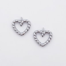 써지컬스틸 루프 하트 써지컬펜던트 하트목걸이 악세사리부자재 써지컬부자재 감성주얼리