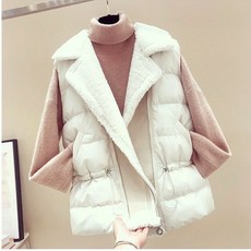 J#L 램스울 베스트 여동 루즈핏 하프H162