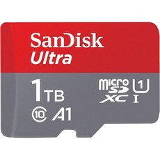 샌디스크 512GB 울트라 마이크로SDXC UHS-I 메모리 카드 어댑터 포함 - 최대 150MB s C10 U1 Full HD A1 MicroSD SDSQUAC-512G, New Generation_1TB