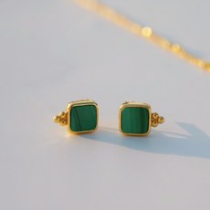 말라카이트귀걸이