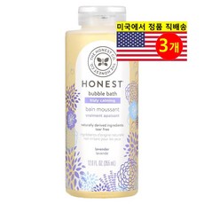 The Honest Company 유아 어린이용 스킨 바디 케어 워시 트룰리 카밍 거품 목욕제, 3개, 355ml