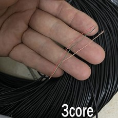 ROHS 멀티 코어 에나멜 와이어 2 / 3 4 5 6 8 9 도체 8/0 08MM 소프트 케이블 PVC 헤드폰 수리 라인, 3core OD 1.4mm, 10 m, 1개
