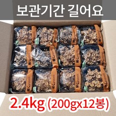 국내산 무농약 친환경 느타리버섯 2kg (벌크), 1개, 2.4kg(200gx12봉)
