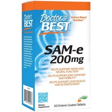 Doctors Best SAM-e 닥터스 베스트 샘e 200mg 60정, 정, 1개